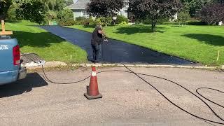 Professional Asphalt Spray Sealing: "The Long Curvy Spray Seal One" Top Coats Pavement Maintenance