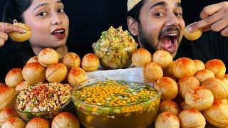 100 PANIPURI CHALLENGE | PANIPURI EATING CHALLENGE | INDIAN STREET FOOD | COUPLE CHALLENGE