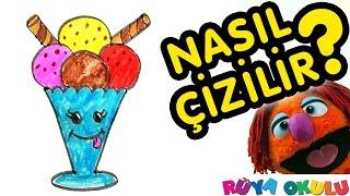 Nasıl Çizilir? - Dondurma - Çocuklar İçin Resim Çizme - RÜYA OKULU