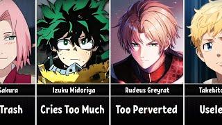 Most HATED Main Characters in Anime