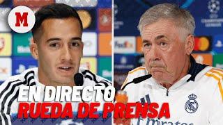 EN DIRECTO I Rueda de prensa de Lucas Vázquez y Ancelotti previa partido AC Milan, en vivo