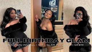 25th BIRTHDAY VLOG| NICKI MINAJ CONCERT TICKETS; GRWM GLAM & WIG INSTALL ft UNICE +DRESS DETAILZ