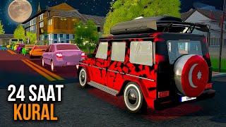 Modifiyeli Arabam ile 24 SAAT Boyunca Trafik Kurallarına Uydum !!! Car Simulator 2