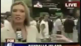 Reporter Gets A Dollar Bill Stuffed In Her Bra