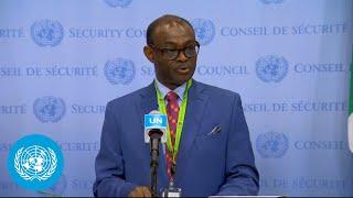 Sudan on the Country - Security Council Media Stakeout | United Nations