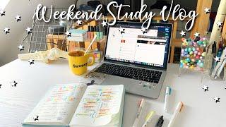 productive weekend study vlog  | 10+ hours of productivity