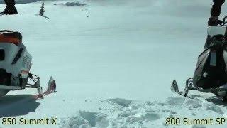 Stock Ski-Doo 850 vs Stock 800 Summit SP