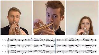 Leroy Anderson - BUGLER'S HOLIDAY | Trumpet Trio PLAY-ALONG!