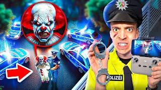 HORROR CLOWN wird 24 STUNDEN von POLIZEI verfolgt!  (mit Drohne)