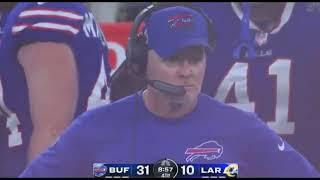 Fan Runs Onto The Field With Smoke Bomb During The Rams vs Bills Game