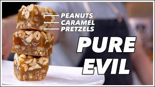 Pretzel Peanut Caramel Squares - Glen And Friends Cooking