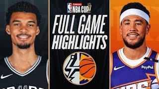 SPURS at SUNS | EMIRATES NBA CUP  | FULL GAME HIGHLIGHTS | December 3, 2024