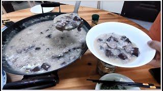 正宗中山三鄉豬雜粥 Pork Offal Congee 陽春豬香油蝦仁炒黃金飯 Chinese Fried Rice with Shrimps & Pork Oil