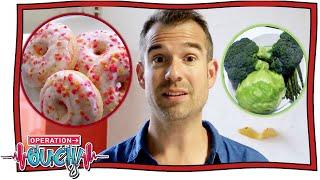 What You Eat Is Important!   | The Food Experiment | @OperationOuch | Science For Kids | Nugget