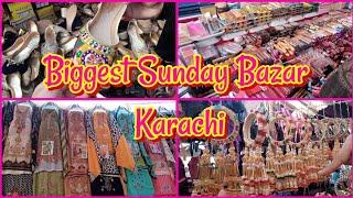 Sunday Bazar Karachi | Cheapest Bazar | sasta Bazar |Itwar Bazar