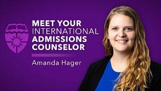 Meet Amanda Hager, your International Admissions Counselor #InternationalAdmissions