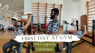 First Day at the Gym | University Gym at TMA Urgench | 21 Days Challenge