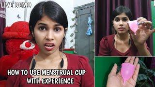 Live demo with Experience  Teenager guidance :Painful  ? Using Menstrual Cup For the First time?