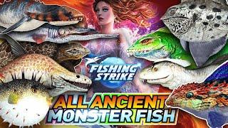 ALL RARE FISH CATCH IN FROZEN PLAINS - MONSTER DINOSAUR FISH CATCH【釣魚大亨 Fishing Strike 피싱스트라이크】