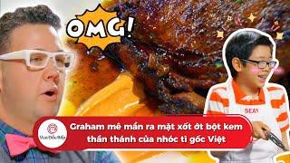 Graham mê mẩn ra mặt xốt ớt bột kem thần thánh của nhóc tì gốc Việt | Vua Đầu Bếp Mỹ Nhí