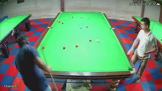 Khizar Aziz break of 80 at Gulf Snooker Club, Karachi.