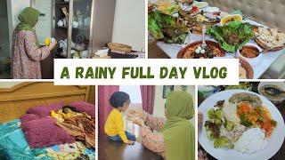 A Rainy Morning to evening / Green Cauliflower fry / Foodex Restaurant Deira Dubai Review / Lunch