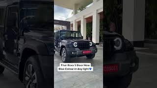 Thar Roxx 5 Door New Blue Colour in day light #TharRoxx #Thar5Door #Indiantorque