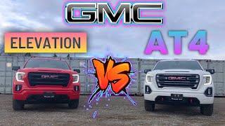 What’s the difference between the 2021 GMC Sierra Elevation and AT4?!