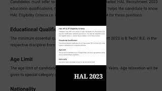 HAL Recruitment 2023  Detail Explained #hal #hal2023 #mde #multidegreeeducation