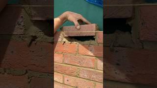 Laying last brick  #bricklayer #bricklaying #work #brick #building #construction #masonry #shorts