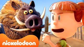 Max Fights A Wild Boar!  (NEW SERIES) | Max & The Midknights | @Nicktoons