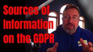 Sources of Information on the GDPR