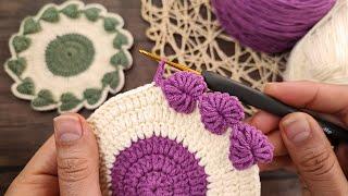  Supper Easy Crochet for Beginners (Crochet Coaster) | kolay tığ işi bardak altlığı