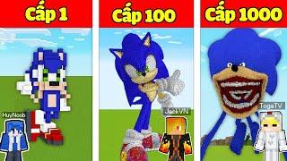 Tô Gà Thử Thách 24H Xây Shin Sonic Cấp 1000 Trong Minecraft!