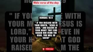 Bible verse of the day - Romans 10:9 #jesus #gospel #gospelrevivalvibes #dailyscripture