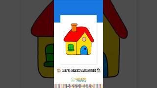 Let's Draw a House  | Drawing for School ‍ #art #shorts #trending #school #diy #drawing