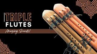 Triple Native American Flutes | JD Flutes in A