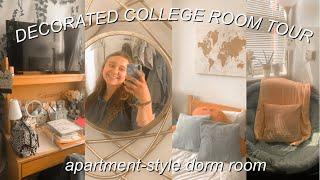 DECORATED COLLEGE ROOM TOUR || apartment-style dorm @ the university of illinois at chicago