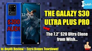 iWish: This is the GALAZY S30 ULTRA PLUS PRO, a $200 AUD 7.2" WELCOME branded device...