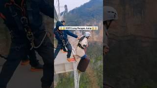  OMG  She done the highest bungee jump | #bungeejumping #shorts