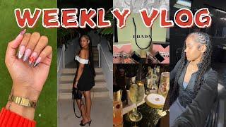 WEEKLY VLOG | Art Basel Miami cocktail party, thanksgiving dinner, travel prep, hair, nails + more