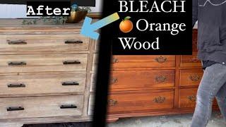 Stripping & Bleaching Cherry Dresser // Trying General Finishes Flat Out Flat topcoat