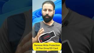 How to Remove Write protection from pen drive or SD Card #techshorts #tipsandtricks #techtips