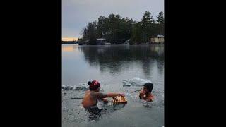 Canadians take the plunge with an icy game of chess