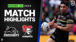 NRL 2024 | Panthers v Knights | Match Highlights