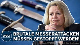 GERMANY: Interior Minister Faeser calls for a knife ban for everyone! Is Germany now safer?