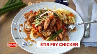 How to cut down a whole Chicken for Stir-Fry with Peanut Sauce Pasta | About the Dish