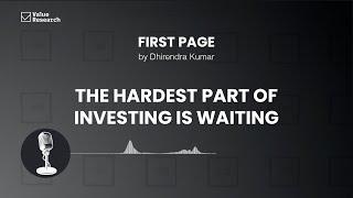 The Hardest Part of Investing? Doing Nothing. | Value Research