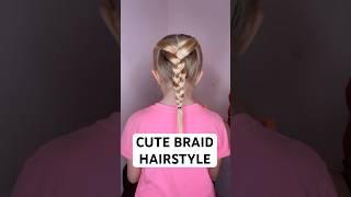 CUTE BRAID HAIRSTYLE FOR SCHOOL | Audrey and Victoria #hairstyle #braidstyles