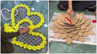 3 heart shaped wall decor using only papers | Waste cardboard craft idea | Best home decor idea